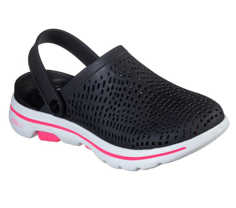 Skechers Cali Gear: Gowalk 5 - Astonished - Womens Sandals Black/White [AU-NR9571]